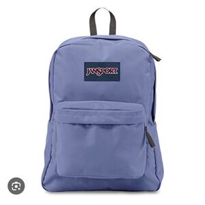 Jansport Superbreak Plus backpack - purple and gray